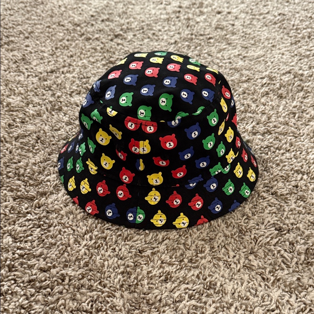 Teddy Fresh Multicolor REVERSIBLE Bear Print Bucket Hat